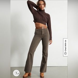PacSun High rise bootcut brown jean